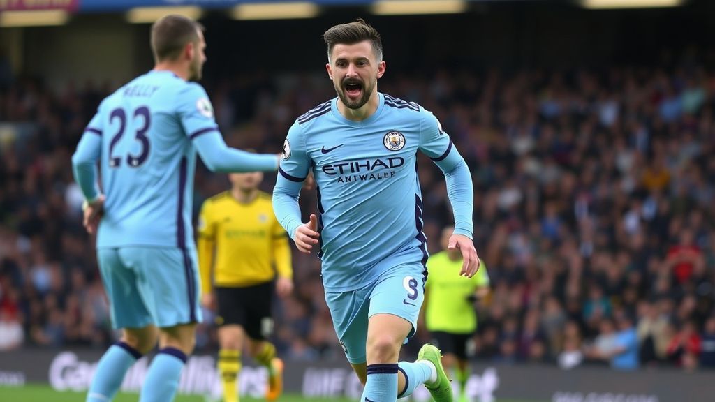 曼城新星奥莱利双响破局！瓜帅盛赞青训瑰宝